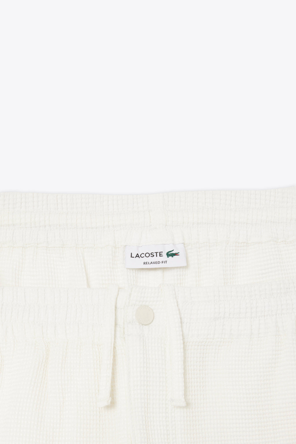 alt-image__Short-in-cotone-a-nido-d'ape-panna-con-elastico-in-vita
