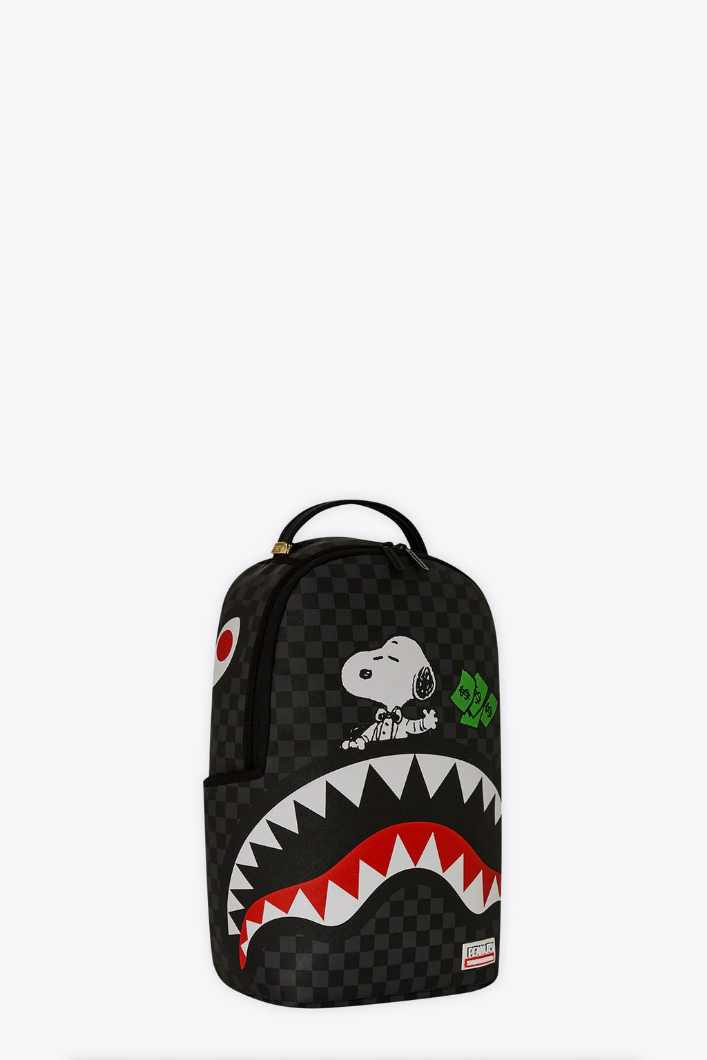 alt-image__Zaino-in-pvc-a-scacchi-nero-e-grigio-con-stampa-Snoopy---Snoopy-Top-Shark-Money-Slxsv-Backpack