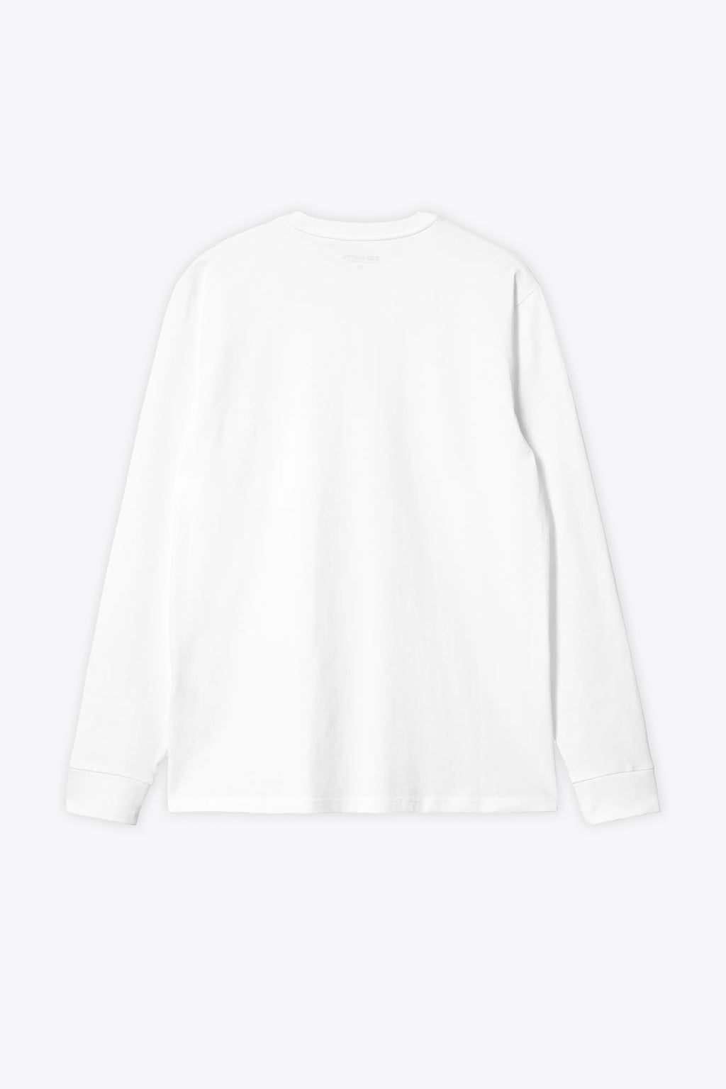 alt-image__White-cotton-long-sleeves-t-shirt-with-chest-pocket-and-logo---L/S-Pocket-T-Shirt