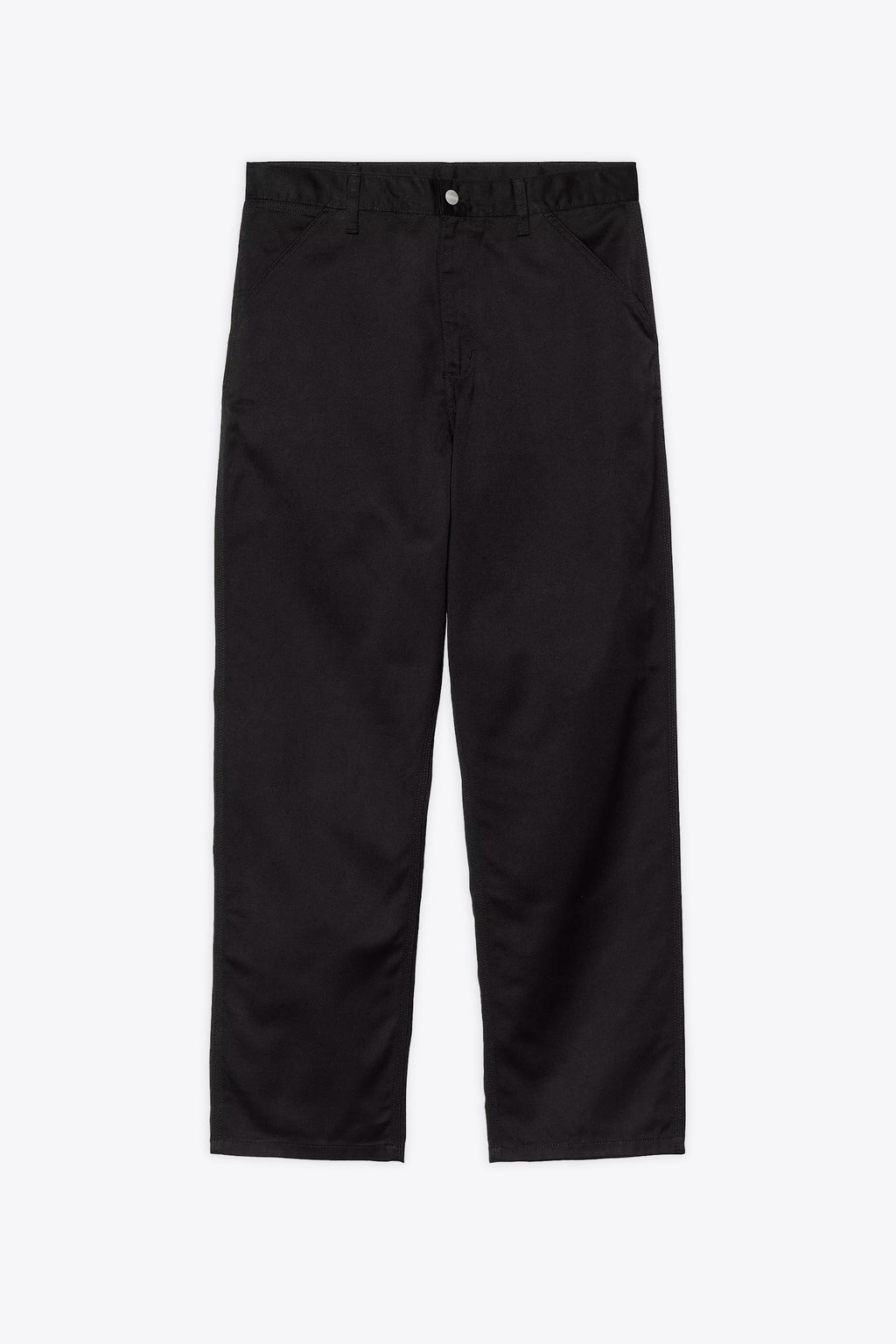 alt-image__Pantalone-in-twill-nero-con-gamba-dritta---Simple-Pant