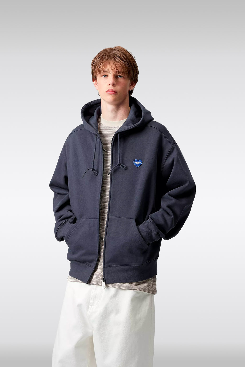 alt-image__Felpa-blu-navy-con-zip-e-cappuccio-con-logo-a-forma-di-cuore---Hooded-Heart-II-Hartt-Sweat-Jacket