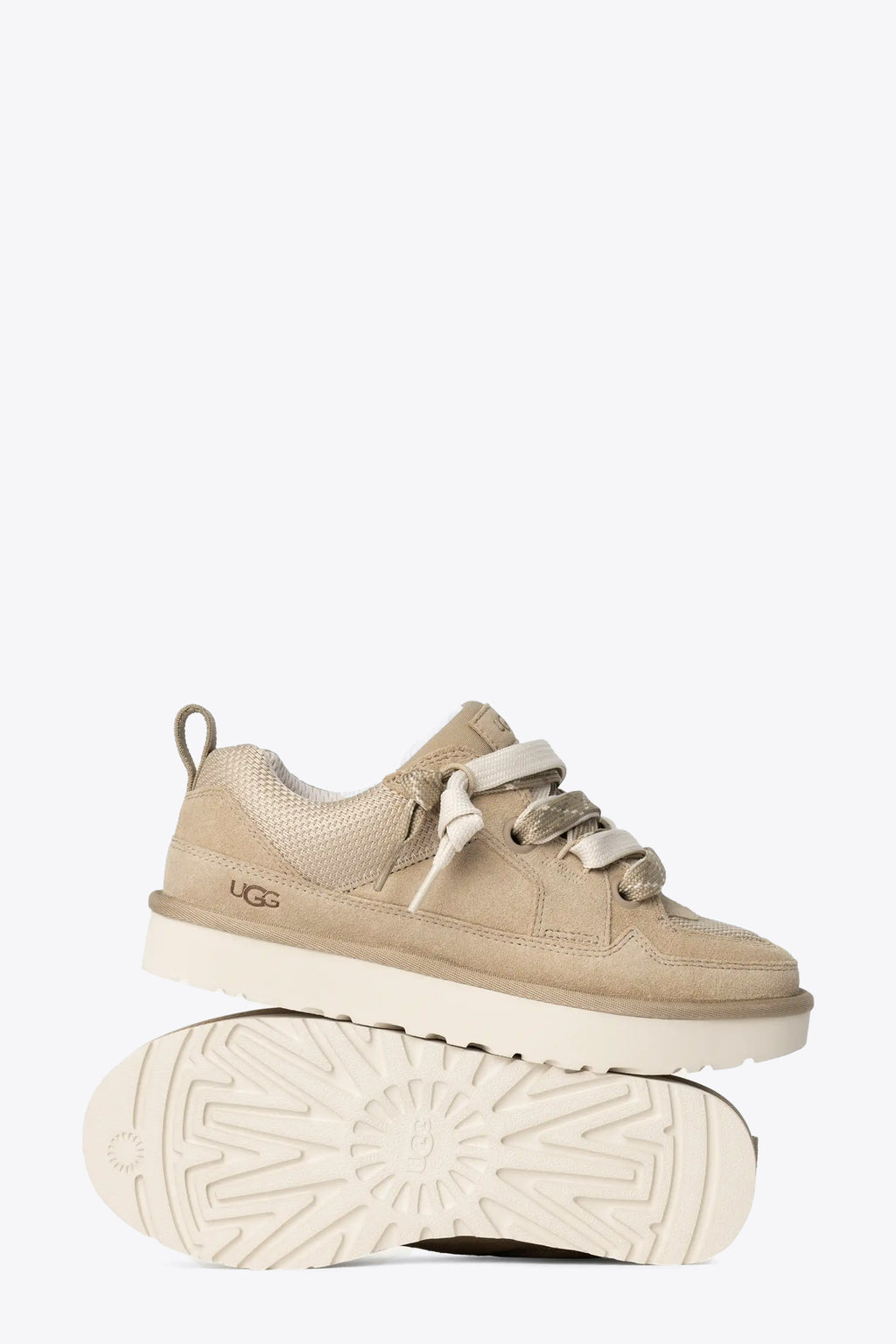 alt-image__Sneaker-bassa-in-camoscio-beige-con-lacci---M-Lo-Lowmel