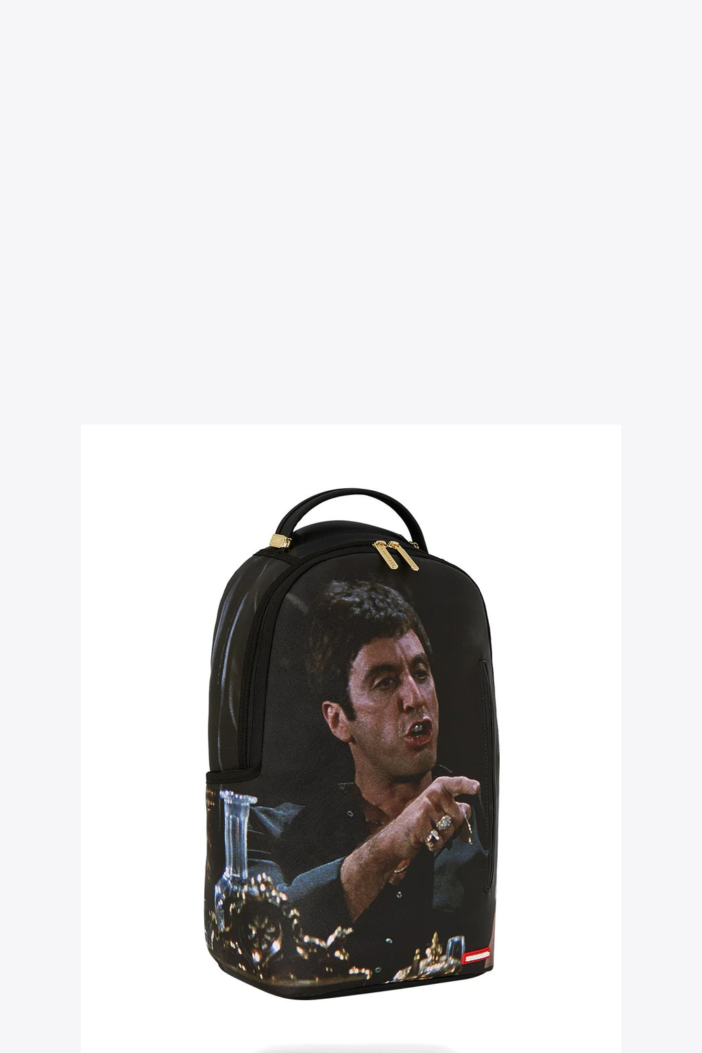 alt-image__Zaino-nero-in-pvc-con-stampa-Scarface---Scar-Face-Paint-Dlxsv-Backpack
