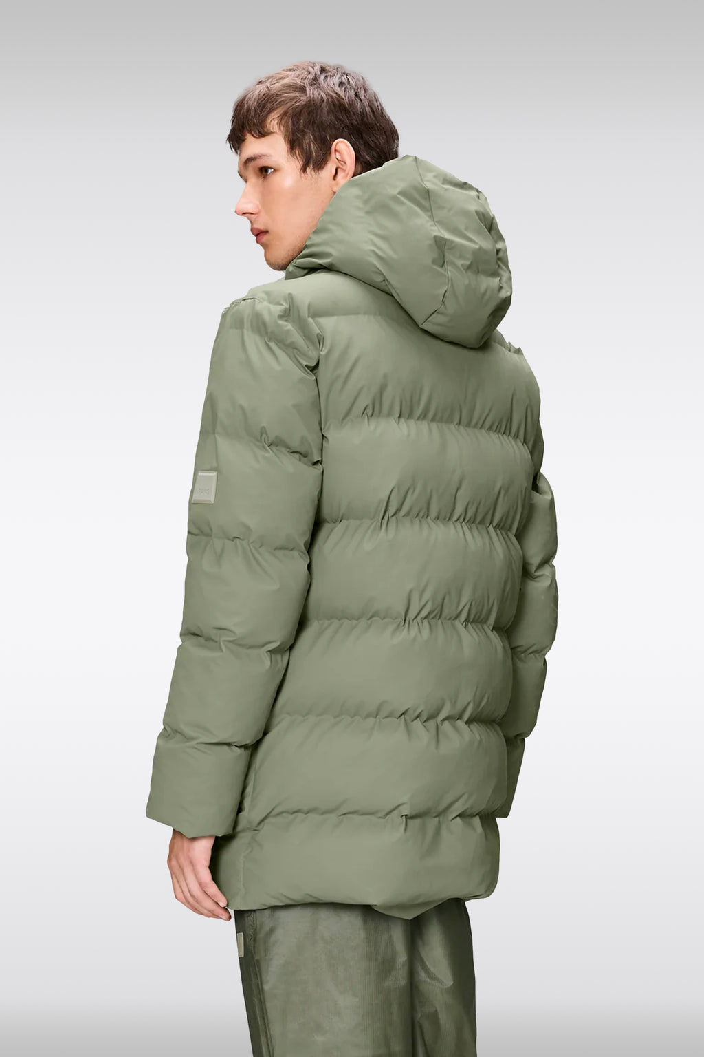 alt-image__Sage-green-waterproof-hooded-puffer-jacket---Alta-Long-Puffer-Cargo-Jacket