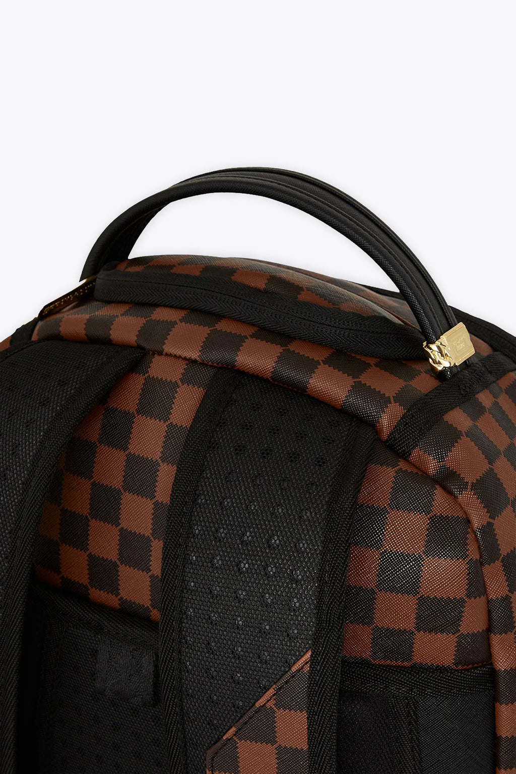 alt-image__Zaino-in-pvc-nero-e-marrone-a-scacchi-con-bocca-shark---Sawtooth-Sharks-in-Paris-Dlxsv-Backpack