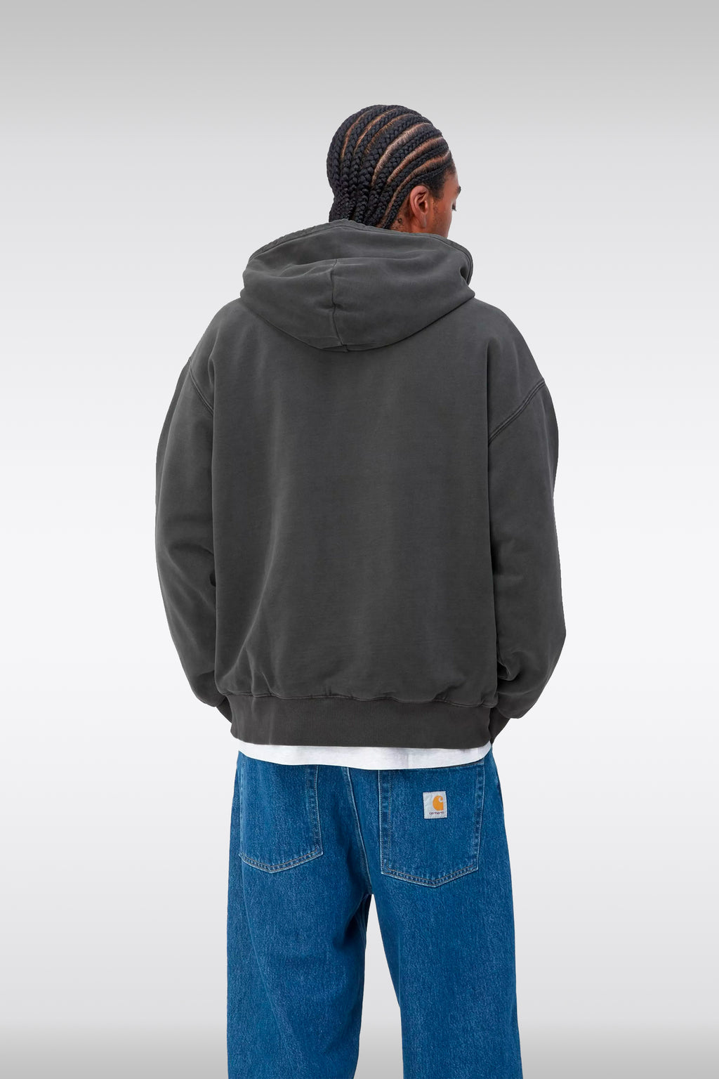 alt-image__Charcoal-grey-garment-dyed-cotton-hoodie-with-zip---Hooded-Vista-Jacket