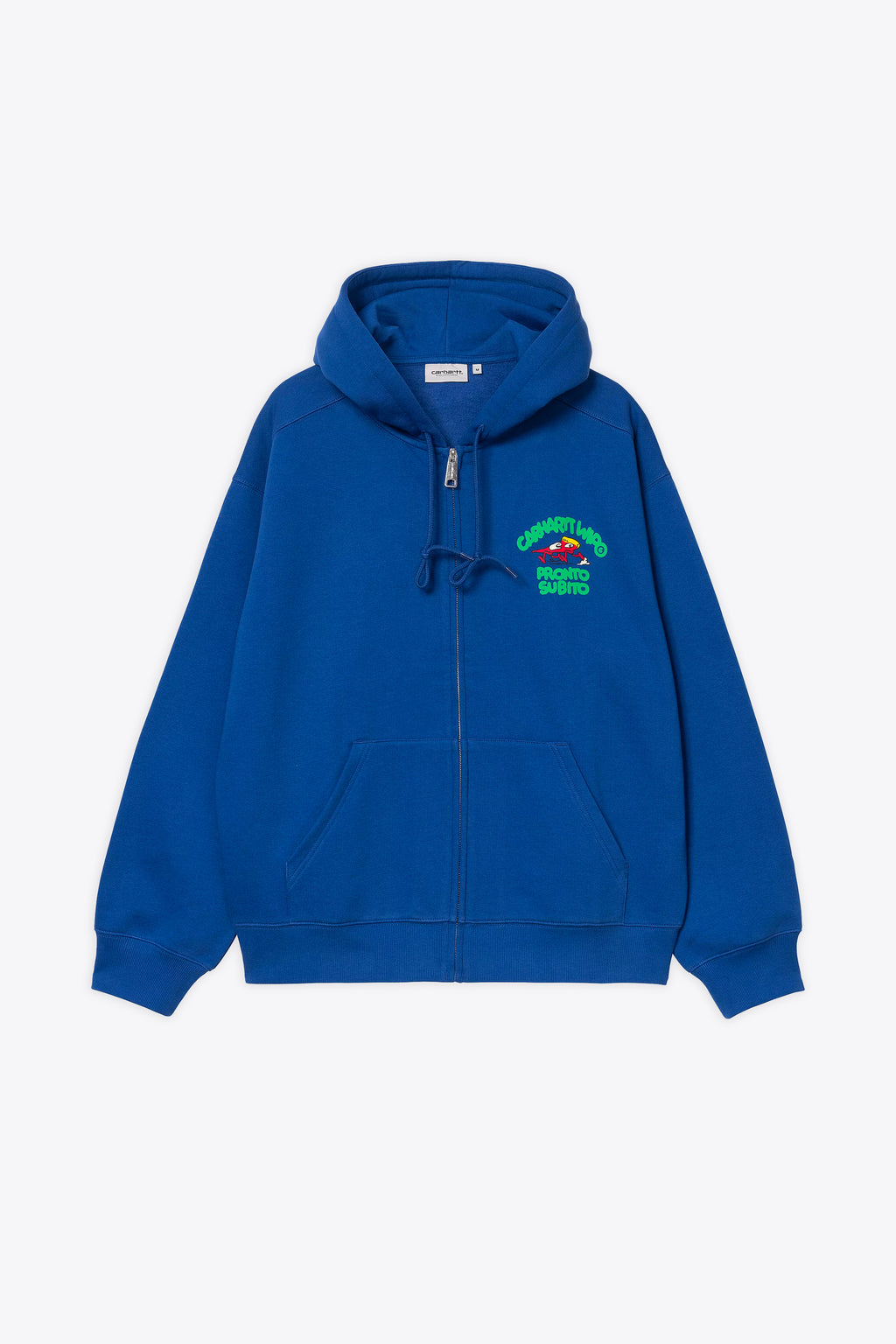 alt-image__Felpa-blu-royal-con-cappuccio-e-zip-con-stampa-al-petto-e-sul-retro---Hooded-Pronto-Sweat-Jacket