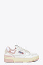 Sneaker bassa in pelle bianca e rosa - CLC low 