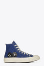 Sneaker alta in tela blu in collaborazione con Converse. 