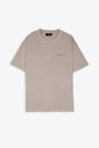 T-shirt in cotone beige slavato con logo - Owners Club T-shirt 