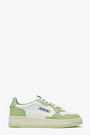 Pistacho green and white leather low sneaker - Medalist 