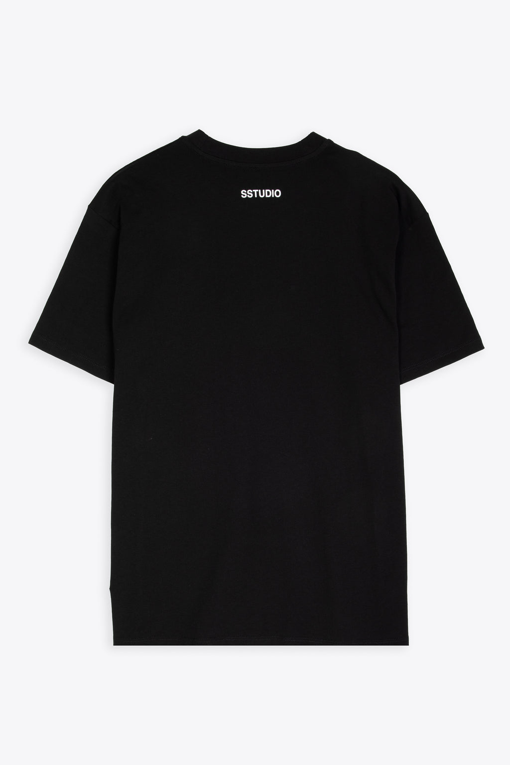 alt-image__T-shirt-nera-in-cotone-con-logo-al-petto---Chest-logo-tee