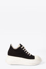 Black cotton lace-up low sneaker with chunky sole - Abstract Low Sneaks 