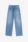 Jeans baggy cargo blu chiaro - Oversized Denim Cargo Pants 