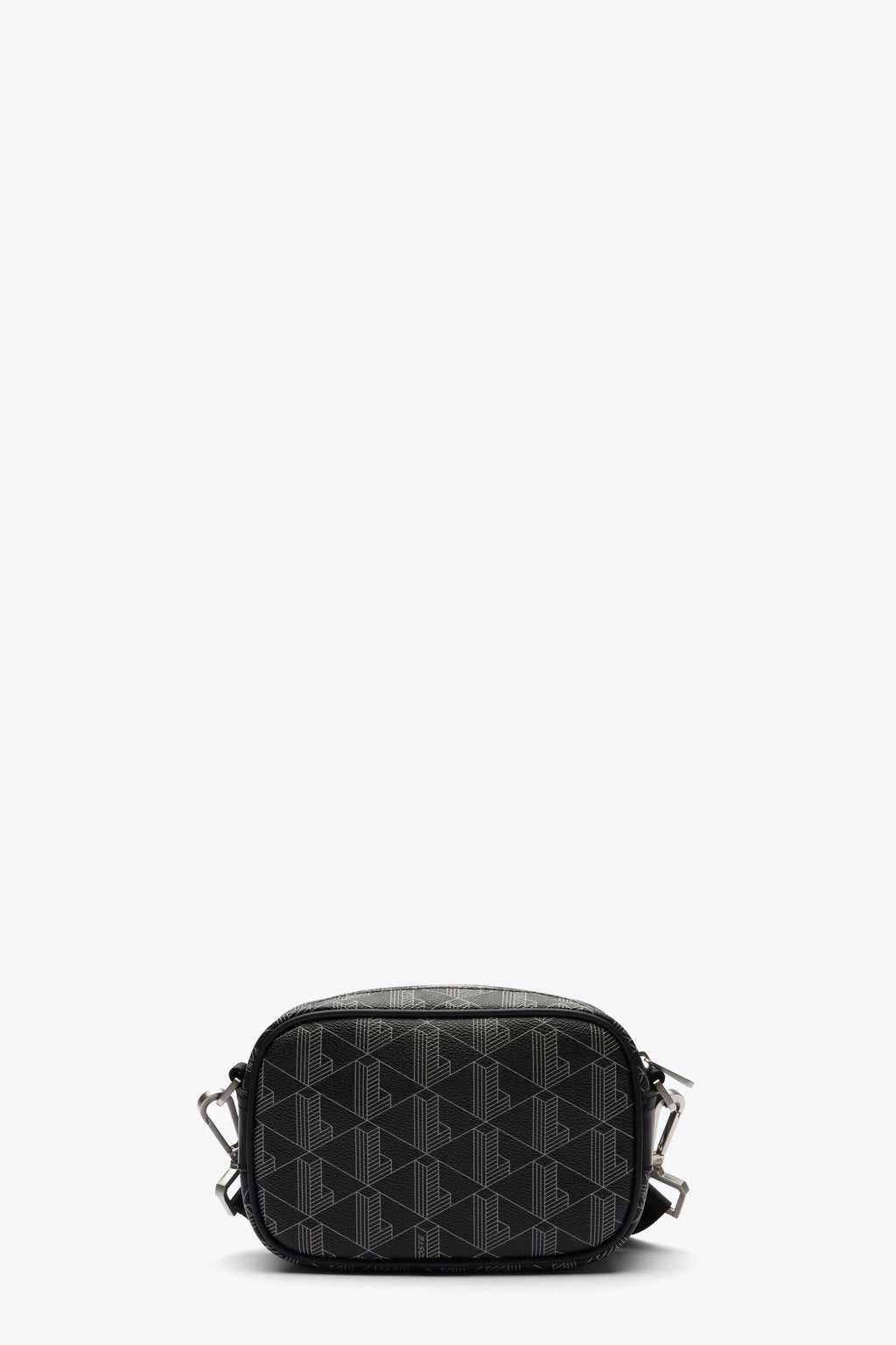 alt-image__Borsa-piccola-in-ecopelle-nera-con-stampa-monogram-e-tracolla-rimovibile