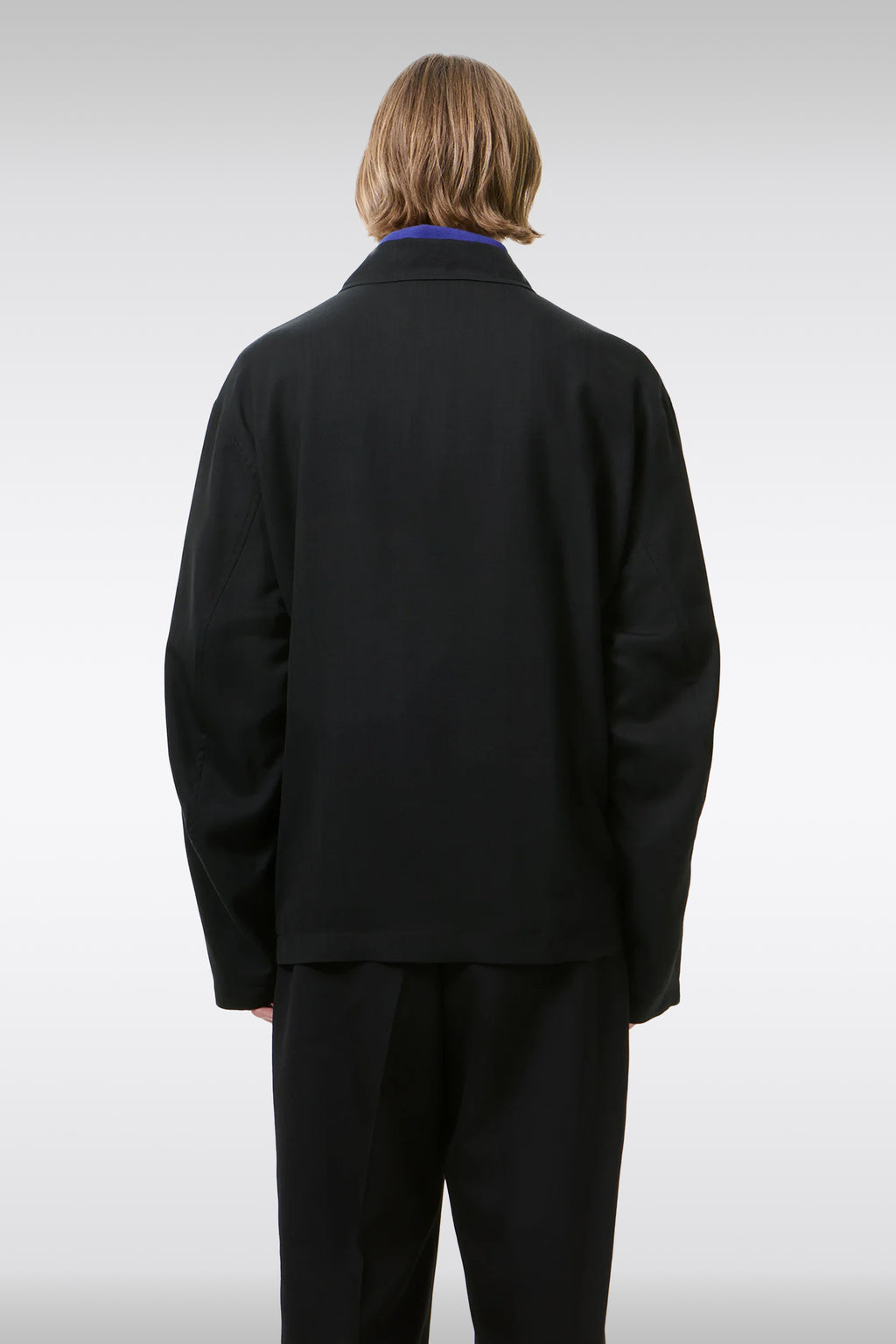 alt-image__Bomber-nero-in-frescolana-con-zip---Evolved-Jacket