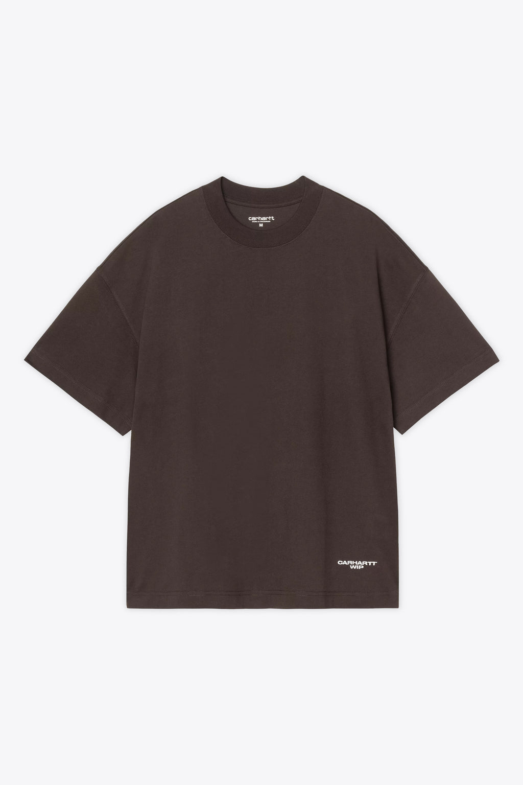 alt-image__Brown-cotton-boxy-fit-t-shirt-with-logo-embroidery---S/S-Chapter-Script-T-shirt