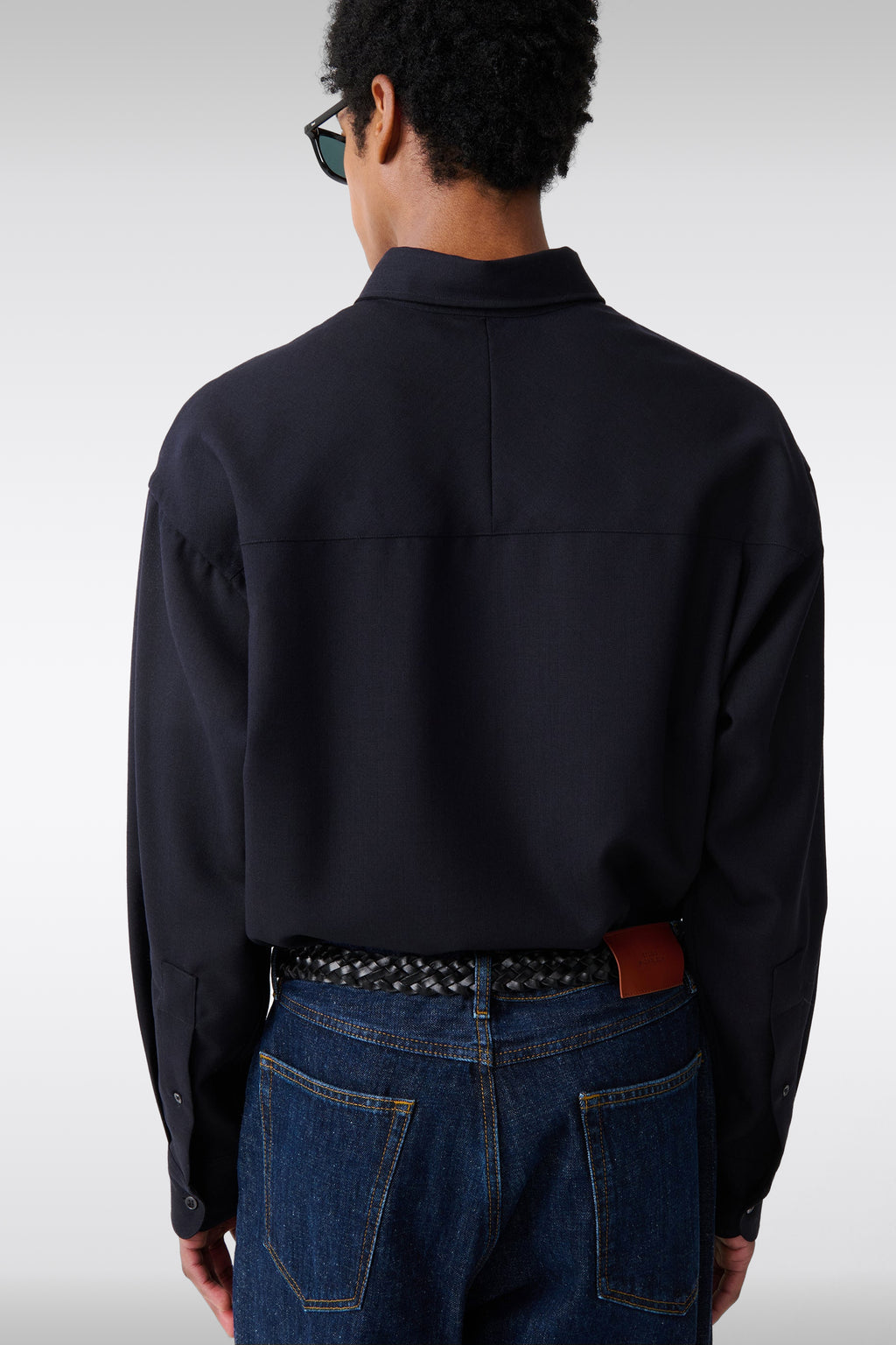 alt-image__Camicia-oversize-in-frescolana-blu-navy---Jude-Heritage-Wool-Shirt