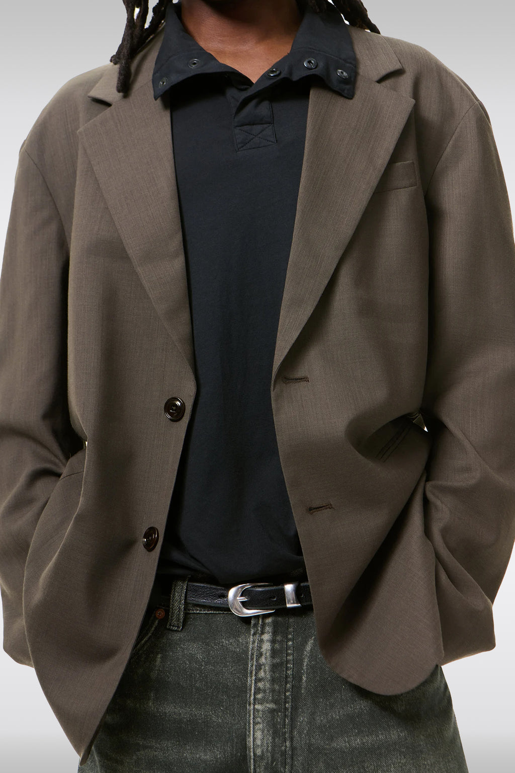 alt-image__Giacca-relaxed-fit-grigia-in-frescolana---Industry-Blazer