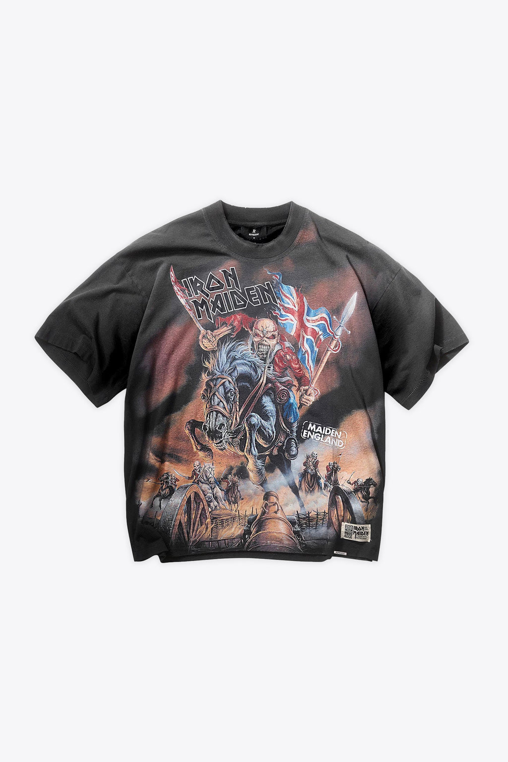 alt-image__Faded-black-cotton-Iron-Maiden-t-shirt---Iron-Maiden-Steed-T-Shirt
