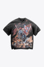 T-shirt nera in cotone in collaborazione con Iron Maiden - Iron Maiden Steed T-Shirt 
