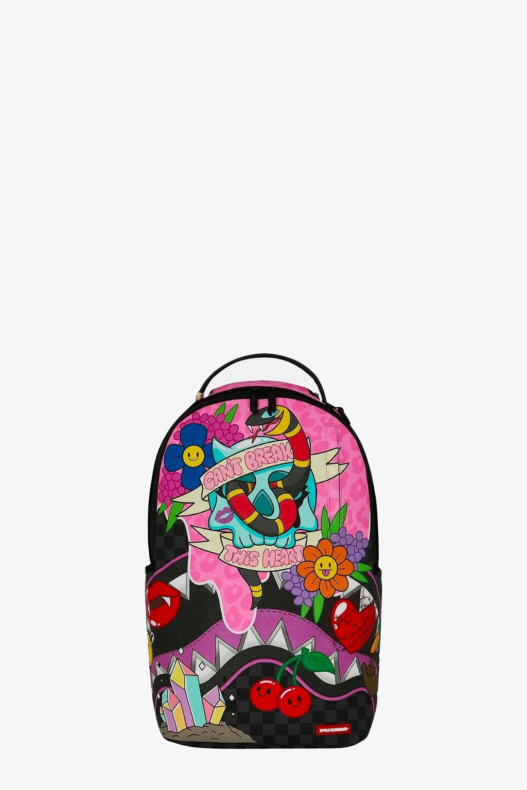 alt-image__Zaino-in-pvc-nero-a-scacchi-con-stampe-in-stile-cartoon-multicolor---WTF-Punk-Rock-Chick-Backpack