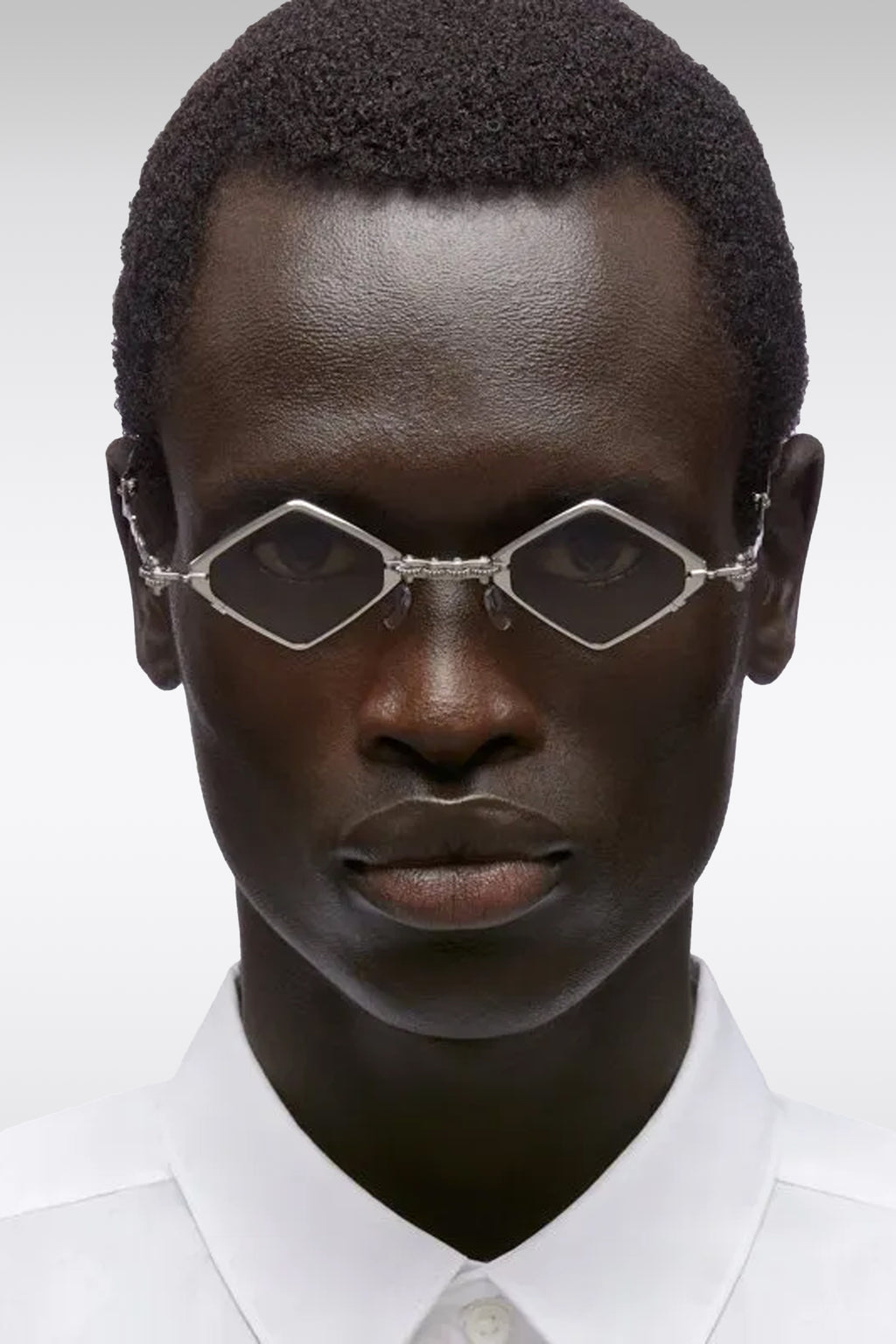 alt-image__Rhomboid-silver-toned-metal-folding-sunglasses---H80