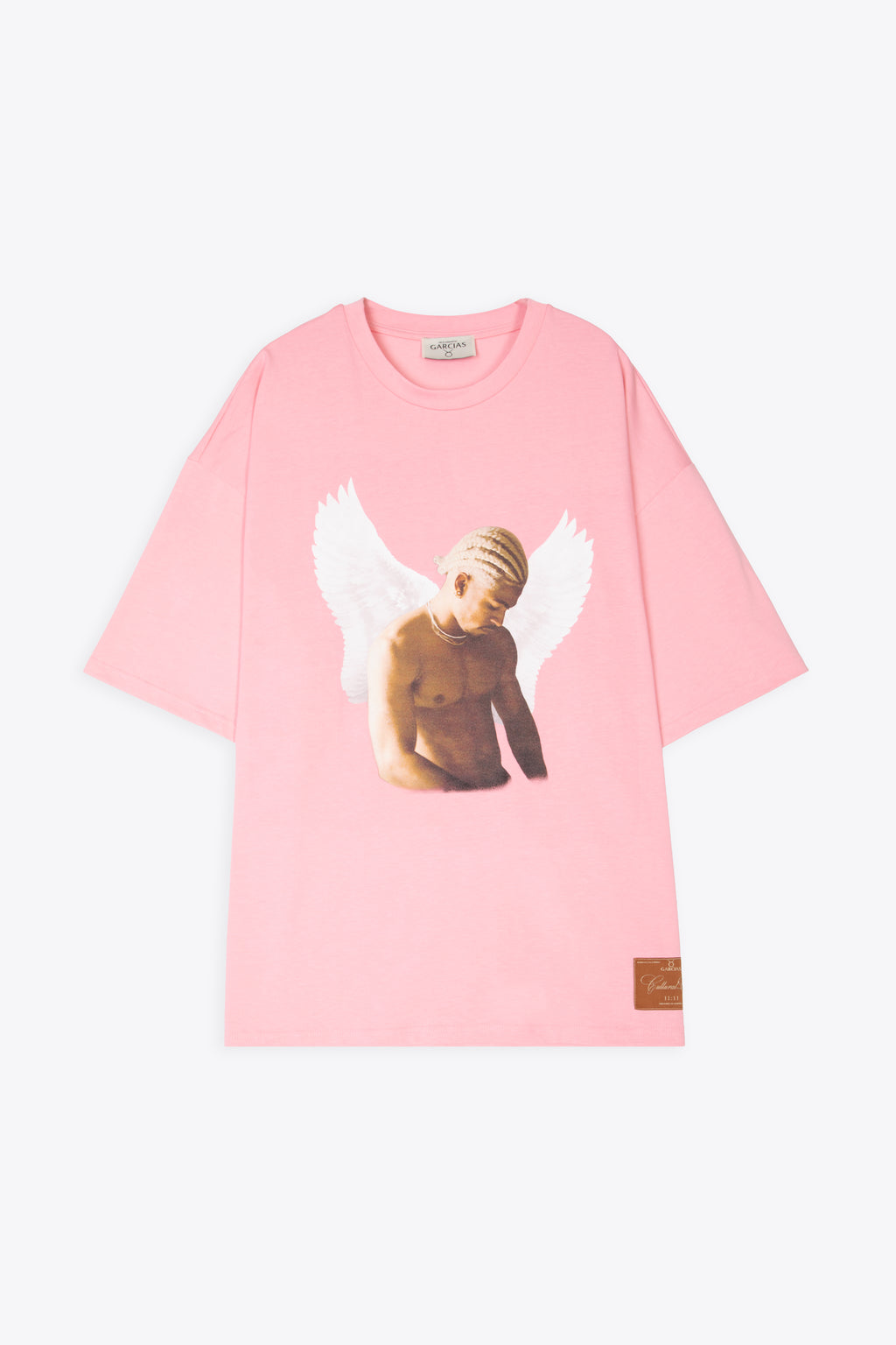 alt-image__T-shirt-in-cotone-rosa-con-stampa-fotografica---Guardian-Angel-Tee