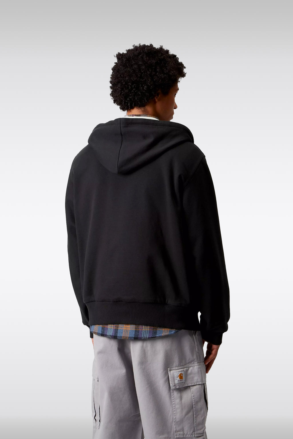 alt-image__Bomber-nero-in-cotone-con-cappuccio---Active-Sweat-Jacket
