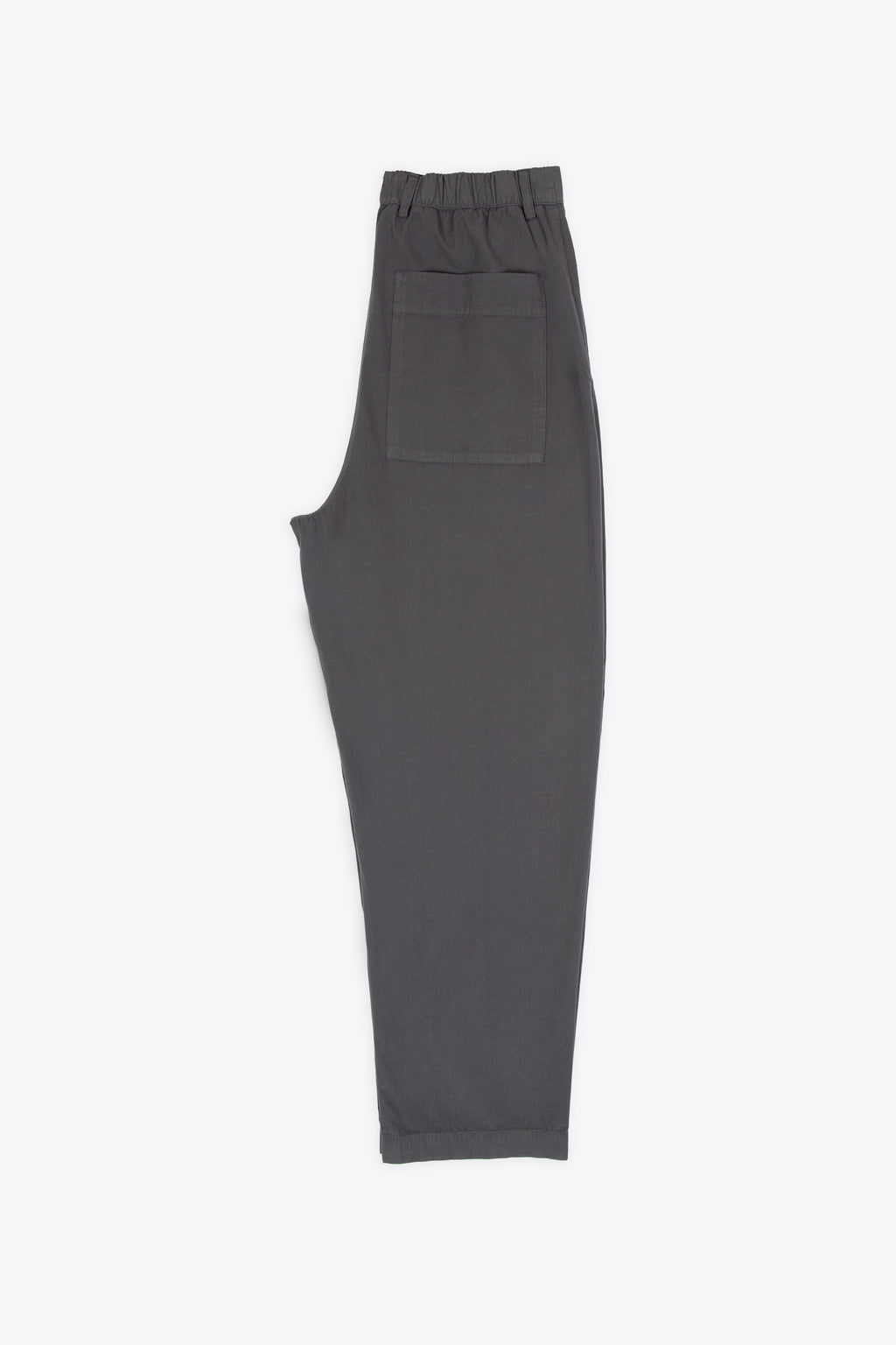 alt-image__Pantalone-relaxed-fit-in-popeline-di-cotone-grigio-scuro-con-elastico-in-vita