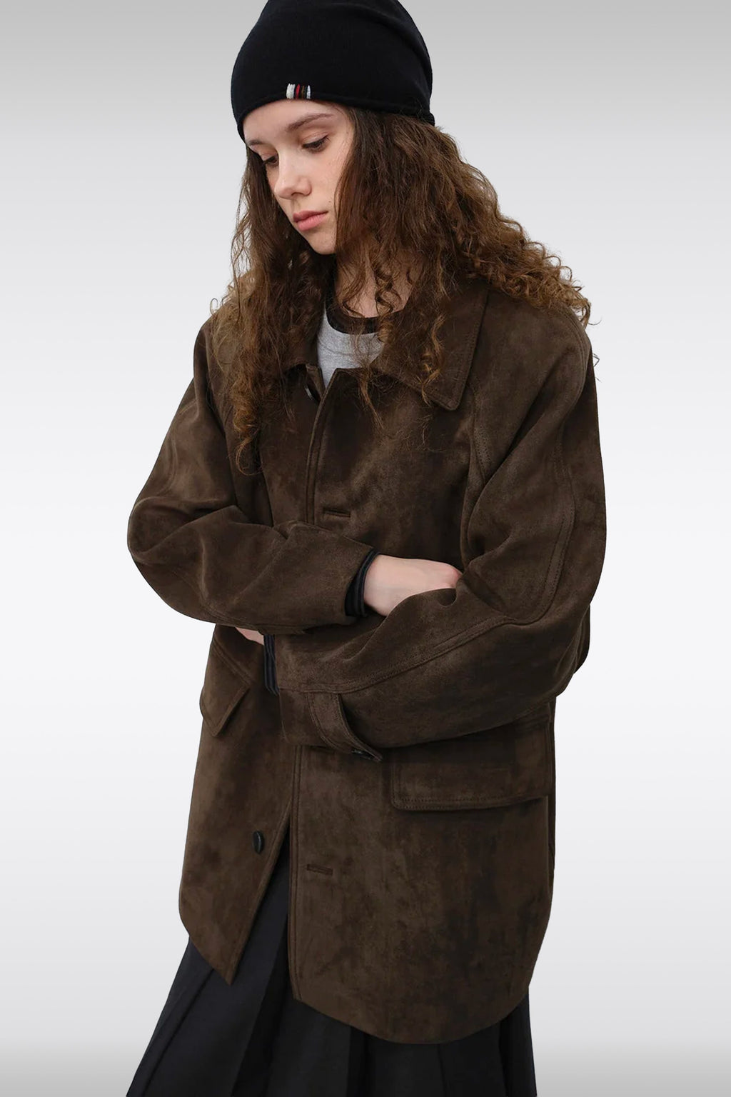 alt-image__UNISEX-LILY-ALTER-SUEDE-HALF-JACKET-Marrone