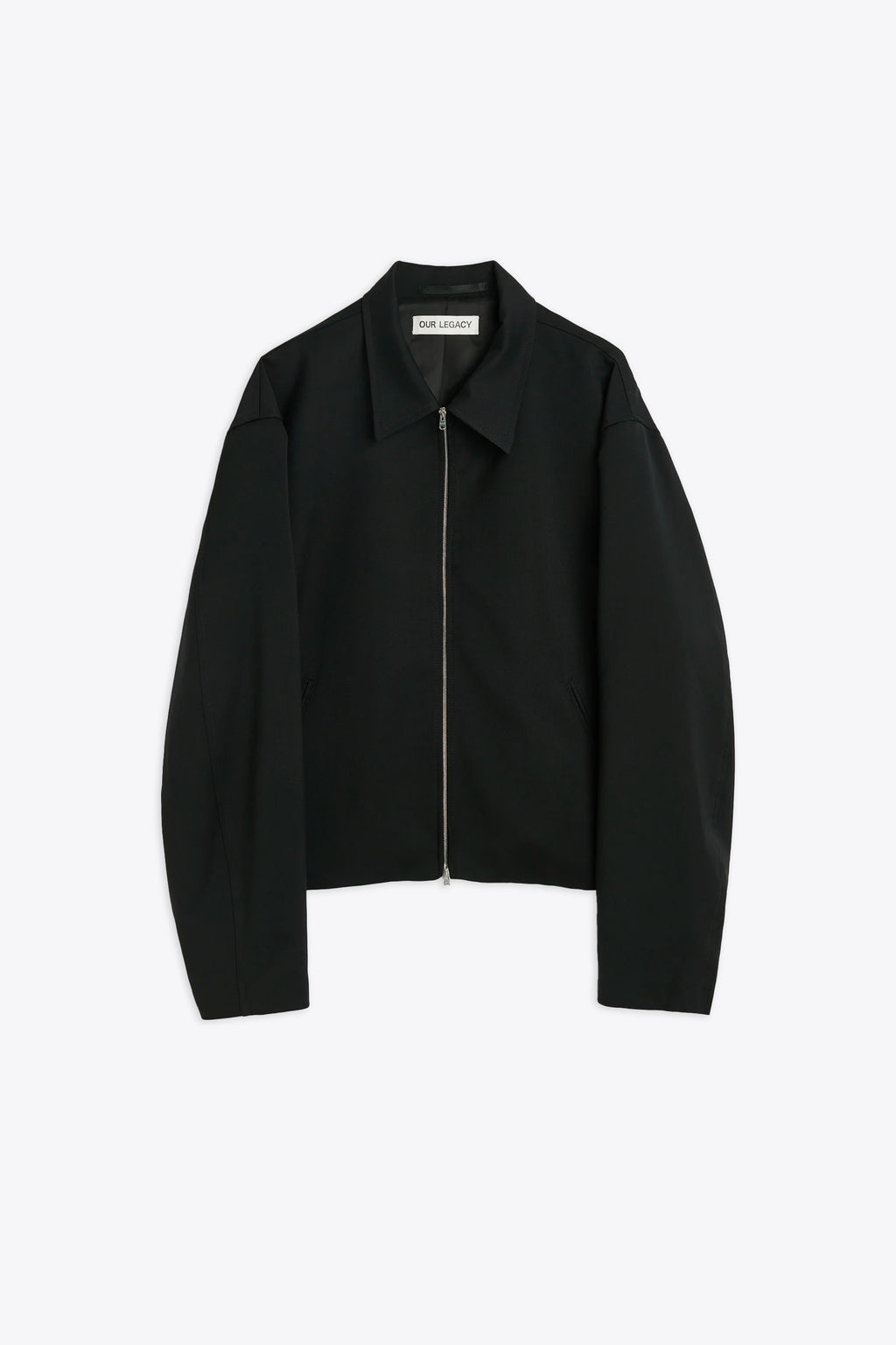 alt-image__Giacca-in-fresco-lana-nera-con-zip---Mini-Jacket