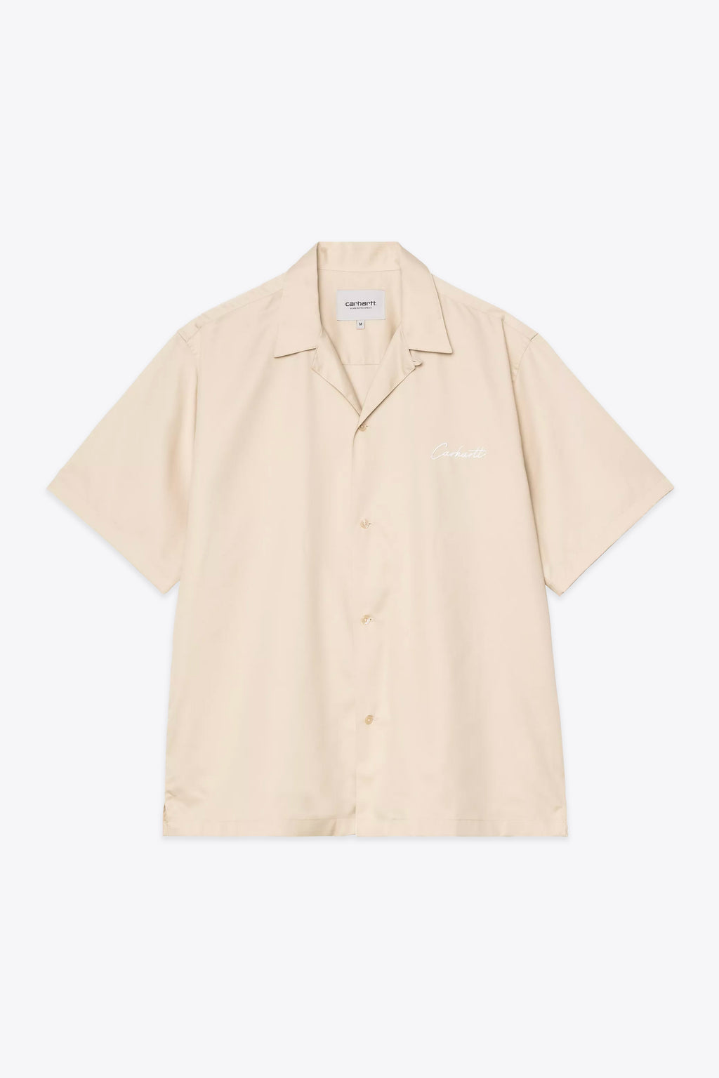 alt-image__Camicia-in-lyocell-beige-con-logo-italico-ricamato-al-petto---S/S-Delray-Shirt