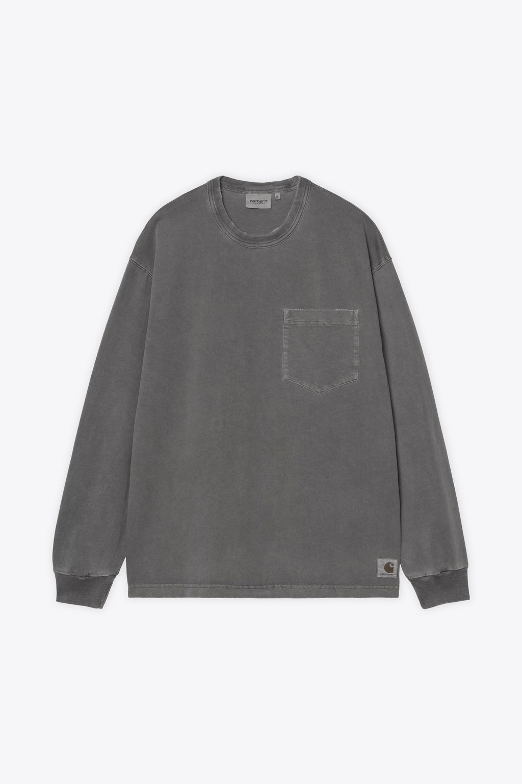 alt-image__T-shirt-grigia-in-cotone-effetto-vintage-con-maniche-lunghe---L/S-Torion-Pocket-T-shirt