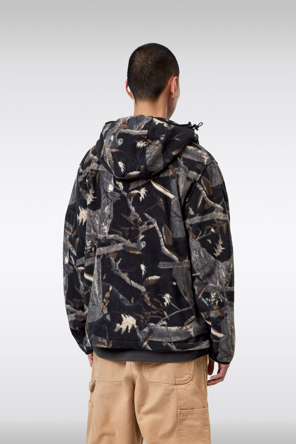 alt-image__Camo-leaf-printed-fleece-liner-jacket---Blevin-Liner