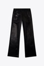 Pantalone loose fit in satin nero - P Dreyer 