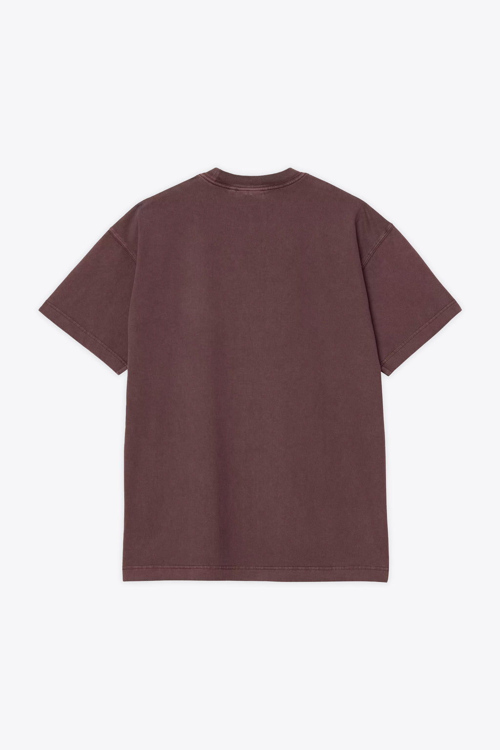 alt-image__T-shirt-in-cotone-bordeaux-con-logo-al-petto---S/S-Vista-T-Shirt