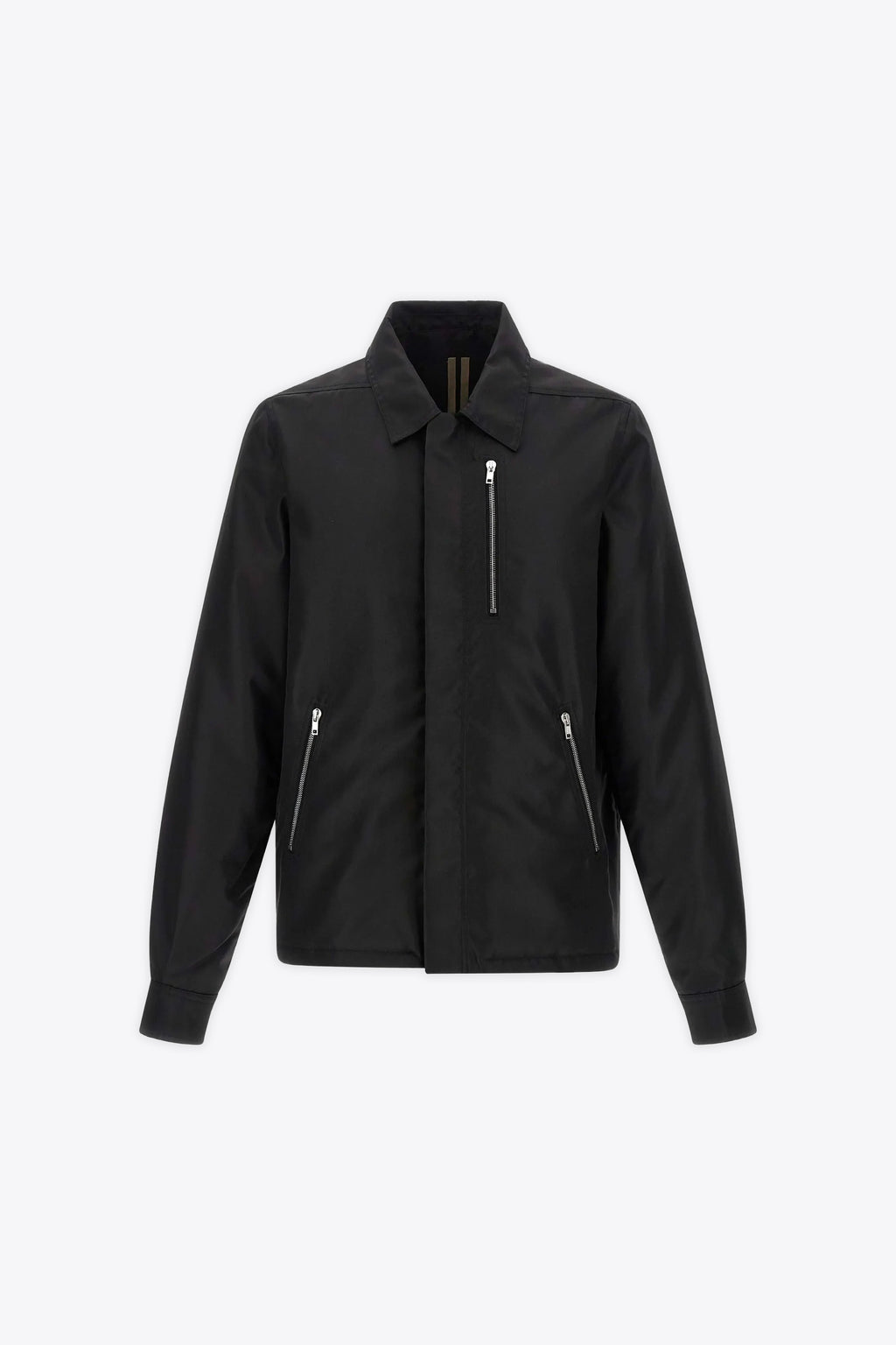 alt-image__Giacca-nera-in-nylon-con-zip-in-metallo-e-tasche---Concealed-Zipfront-Jkt