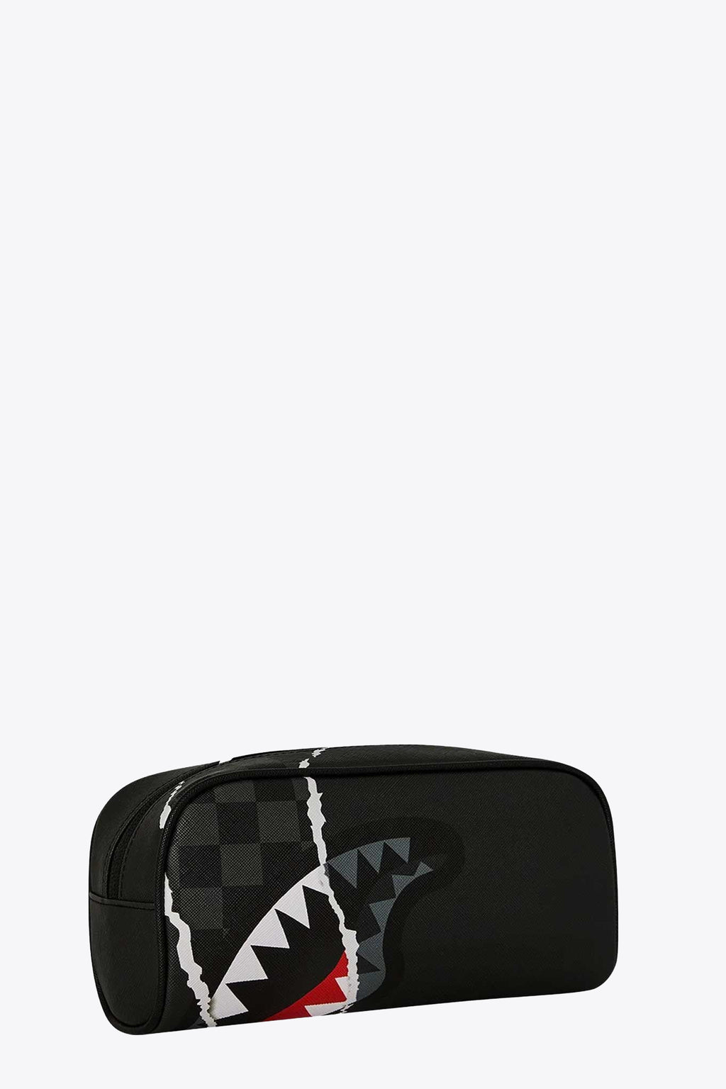 alt-image__Astuccio-in-pvc-nero-con-strappo-frontale---Center-Rip-revealing-Gray-Check-Pouch