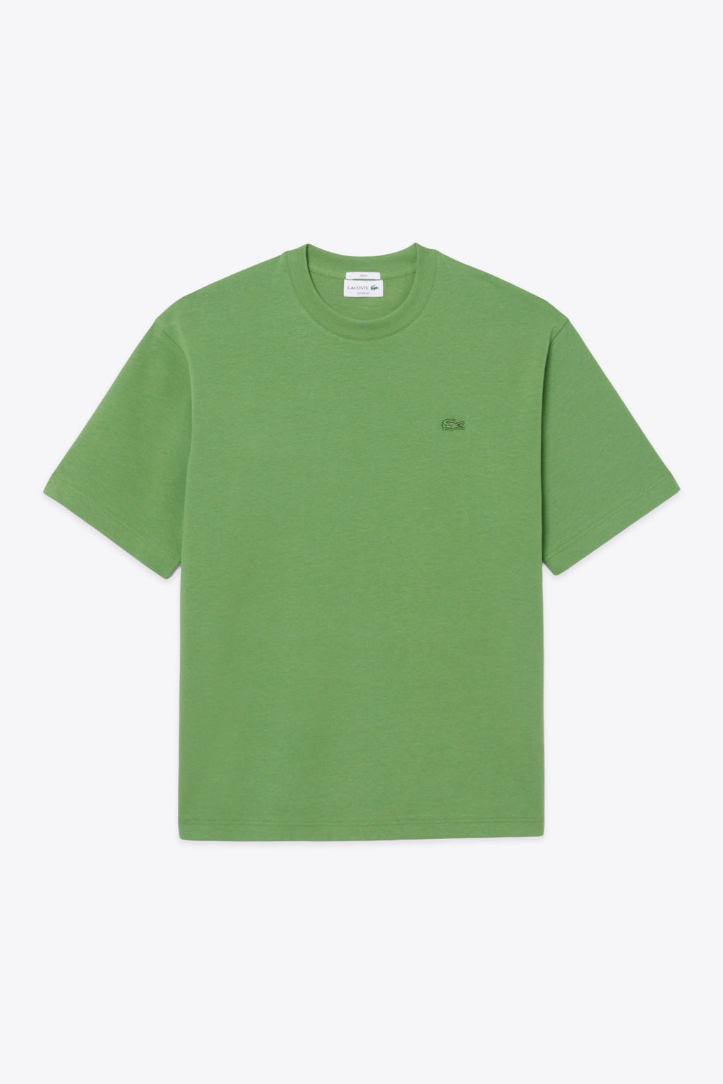 alt-image__T-shirt-verde-loose-fit-in-cotone-con-logo-al-petto
