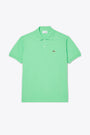 Polo in cotone piquè verde chiaro regular fit 
