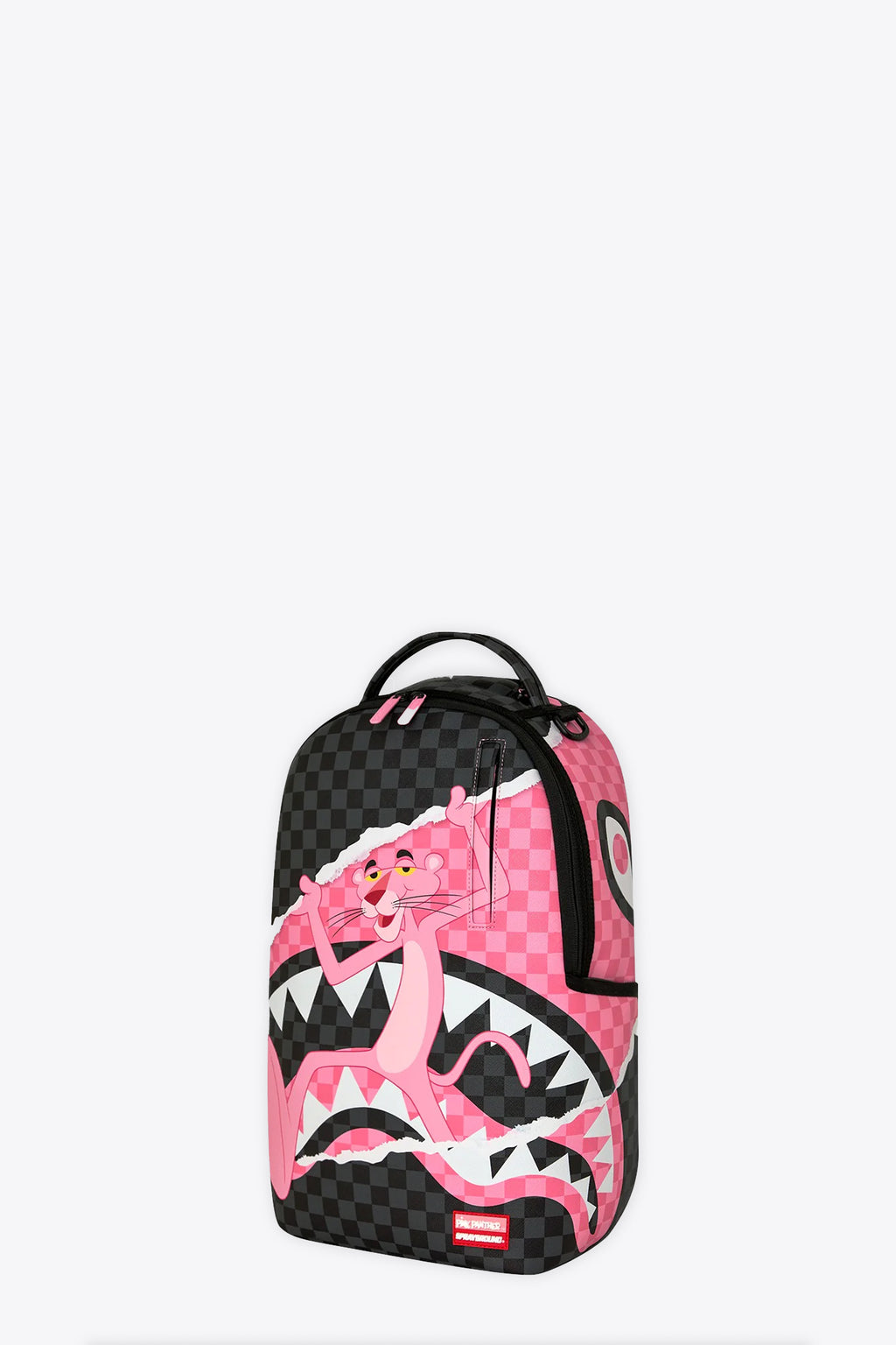 alt-image__Black-and-grey-check-pvc-backpack-with-Pink-Panther-print---Pink-Panther-On-The-Run-Backpack-