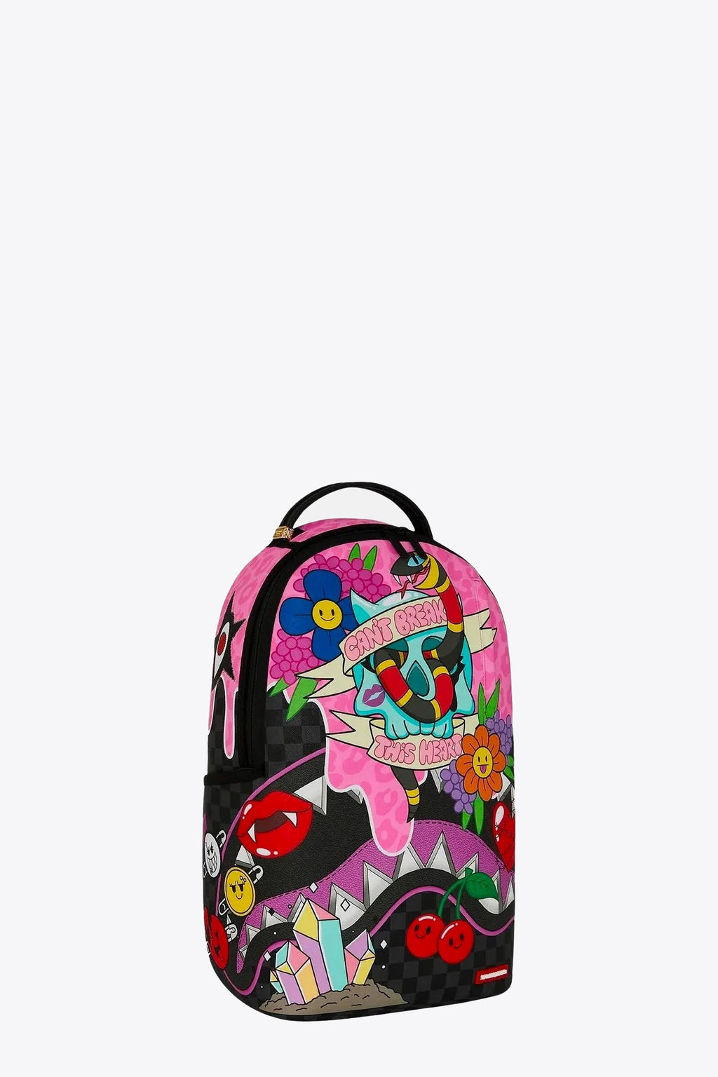 alt-image__Zaino-in-pvc-nero-a-scacchi-con-stampe-in-stile-cartoon-multicolor---WTF-Punk-Rock-Chick-Backpack