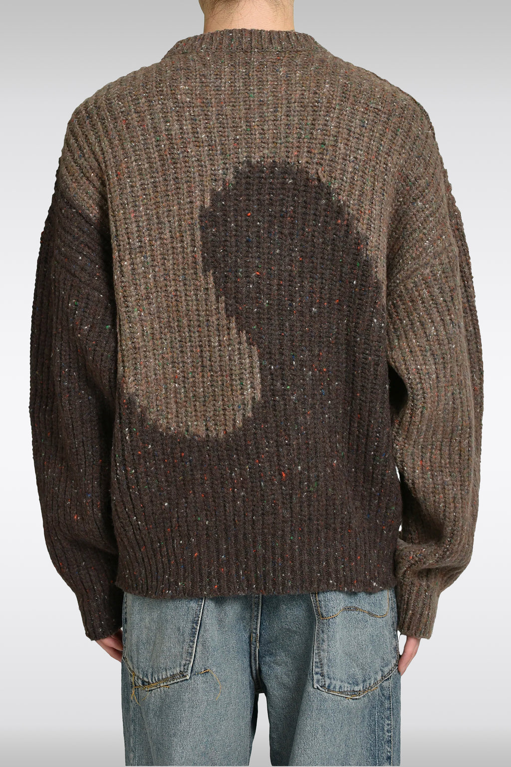 alt-image__Pullover-in-lana-marrone-con-motivo-swirl---Unisex-Swirl-Wool-Crewneck-Knit