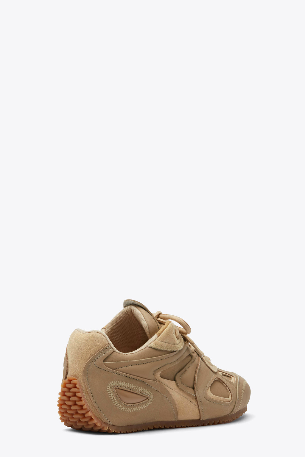 alt-image__Sneaker-bassa-in-suede-e-pelle-beige-con-lacci---Slow-Runner