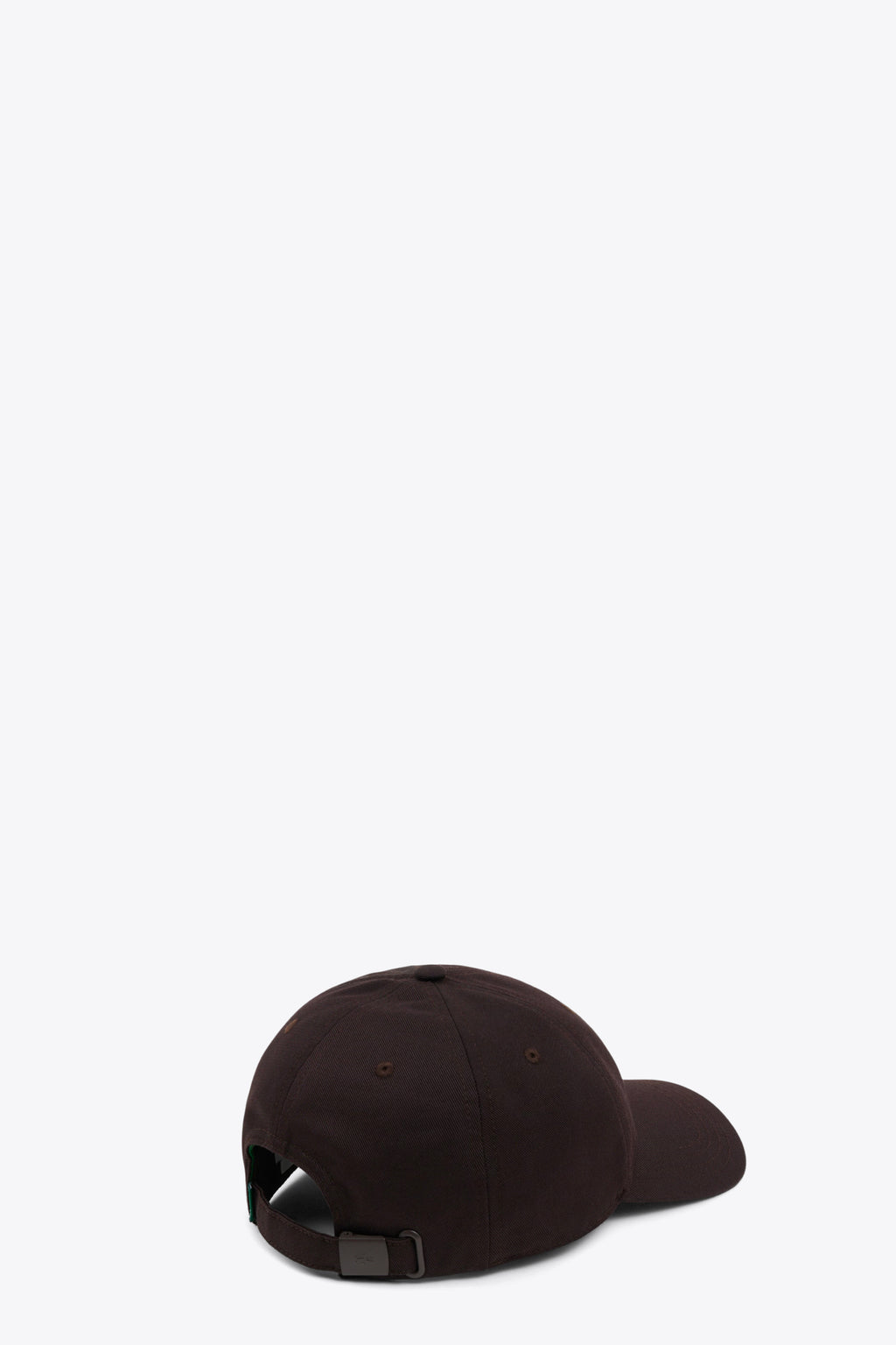 alt-image__Cappello-in-twill-marrone-con-visiera-e-logo-ricamato-frontale