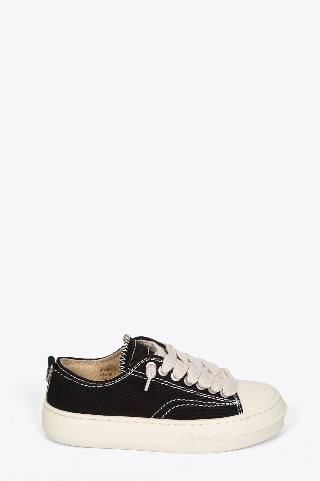 alt-image__Black-canvas-lace-up-low-sneaker-with-cap-toe---Rep-Cap