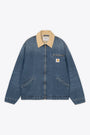 Giubbotto in denim blu medio stonwashed con zip - OG Detroit Jacket 