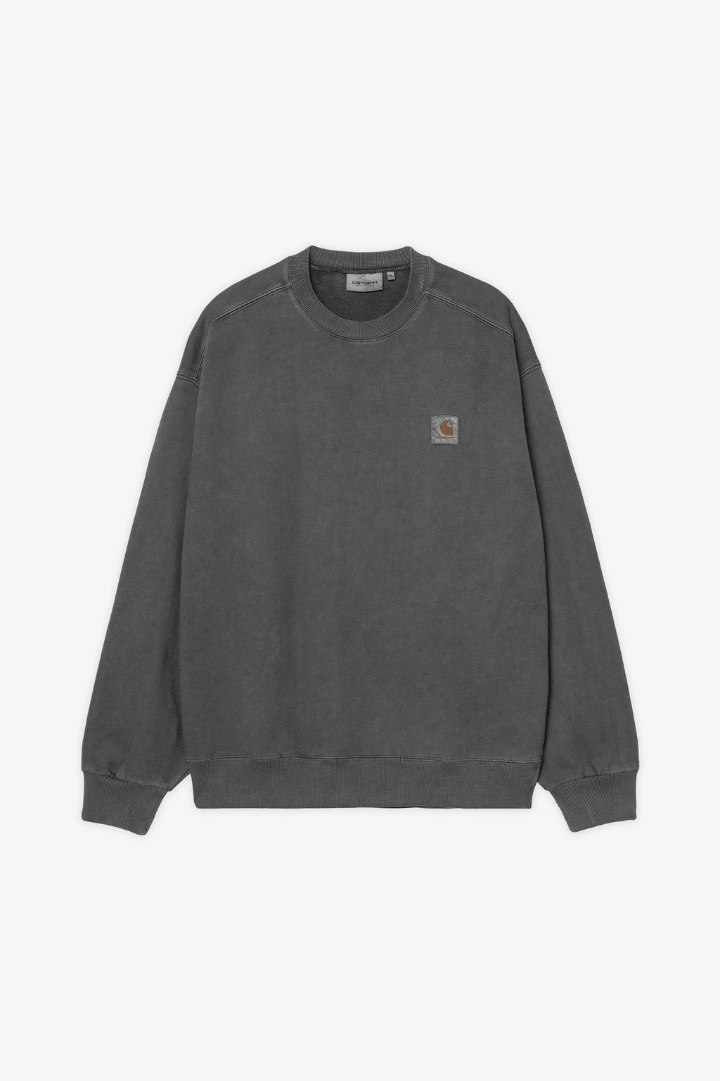 alt-image__Felpa-oversize-in-cotone-grigio-antracite-tinto-in-capo---Vista-Sweatshirt