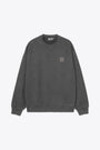 Felpa oversize in cotone grigio antracite tinto in capo - Vista Sweatshirt 